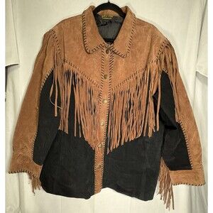 Bob Mackie Leather Jacket Wearable Art Western Women’s XXL 100% Leather